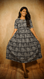 Cotton maxi (Black and white)