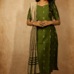 3 pcs Raw Silk (Green)