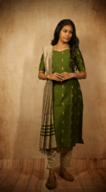 3 pcs Raw Silk (Green)