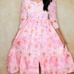 Baby pink frock (festival wear)