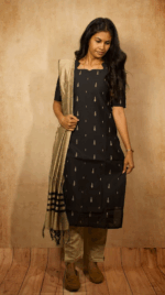 3 pcs Raw Silk (Black)