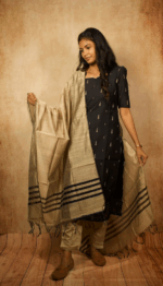 3 pcs Raw Silk (Black) - Image 3