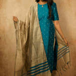 3 pcs Raw Silk (Blue)